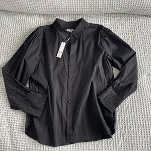 Chico's Elegant Black Button-Up Blouse
